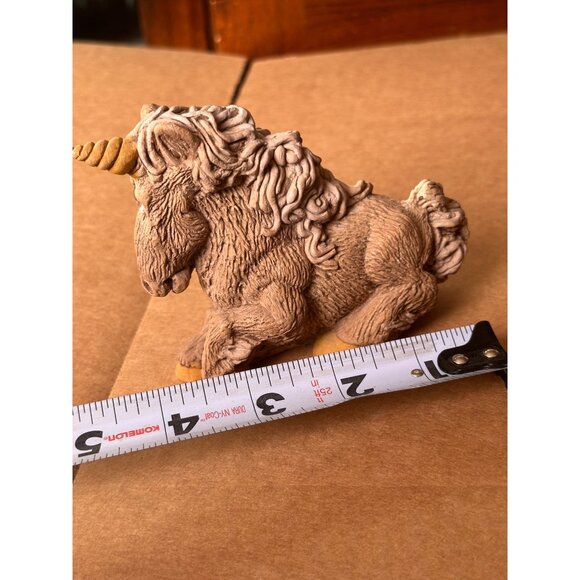 United designs  Unicorn Figurine Brown Textured spaghetti mane tail  Ceramic - Picture 4 of 8